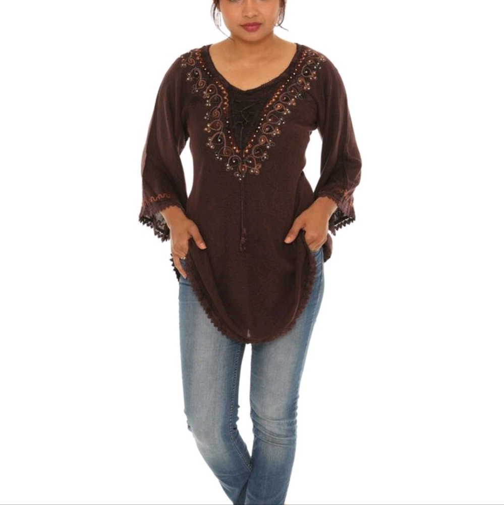 Women tie-dye tops